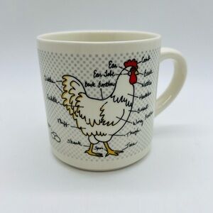BEVVY VINTAGE 1983 CHICKEN ROOSTER COFFEE MUG